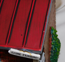 Load image into Gallery viewer, Bass Pro Shop Fishing Shack Collectible Village Lighted Porcelain BOXED Christmas