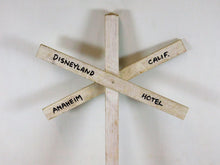 Load image into Gallery viewer, Interesting Convention Favor NMRA PCR 1980 Anaheim Disneyland Wooden Crossing G