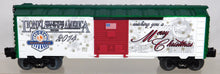 Load image into Gallery viewer, Lionel 6-58613 LCCA/LRRC Merger 2015 Christmas Boxcar O Boxed 1 of 500 Made in the USA