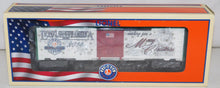 Load image into Gallery viewer, Lionel 6-58613 LCCA/LRRC Merger 2015 Christmas Boxcar O Boxed 1 of 500 Made in the USA