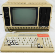 Load image into Gallery viewer, TRS-80 model 4P computer 26-1080A screen powersUp but NON-OP w/ stickers Vintage