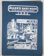 Load image into Gallery viewer, Allen's Hand Book of Oil and Chemical Industry 1954 Gas Hardback International