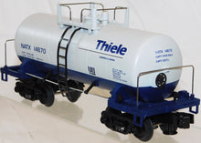 Load image into Gallery viewer, MTH 20-96044 Theile Kaolin Co NATX 14670 8000 Gallon tank car 1/48 Premier O GA