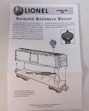 Load image into Gallery viewer, Lionel 6-29231 Animated Halloween Box Car Bobbing Pumpkin Head Car Up/Down O gauge