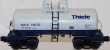 Load image into Gallery viewer, MTH 20-96044 Theile Kaolin Co NATX 14670 8000 Gallon tank car 1/48 Premier O GA