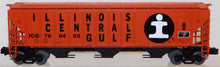 Load image into Gallery viewer, MTH 20-97137 Illinois Central Gulf PS-2CD high sided Hopper 766402 Premier O 1/48