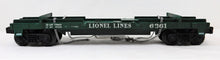 Load image into Gallery viewer, Lionel 6361 Flatcar w/ Timber Log Car Real wood Postwar trains metal chain 1961
