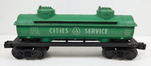 Load image into Gallery viewer, Lionel Trains 6465 Cities Services Two Dome Tank Car 1960-62 Green Postwar