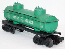 Load image into Gallery viewer, Lionel Trains 6465 Cities Services Two Dome Tank Car 1960-62 Green Postwar