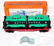 Load image into Gallery viewer, Lionel 6414 Evans Auto Loader KELLY GREEN automobiles cars Postwar CLEAN BOXED