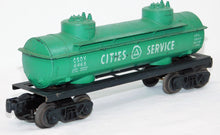 Load image into Gallery viewer, Lionel Trains 6465 Cities Services Two Dome Tank Car 1960-62 Green Postwar