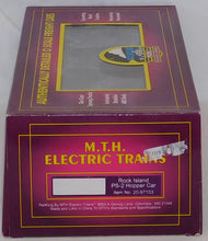 Load image into Gallery viewer, MTH 20-97103 Rock Island blue PS-2 Hopper 500700 Premier O scale Railroad 1/48