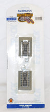 Load image into Gallery viewer, Bachmann 44591 EZ-Track 2 pcs Hayes Bumpers Nickel Silver gray roadbed HO C-9