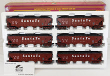 Load image into Gallery viewer, MTH 20-97058 Four Bay Hopper Six Car Set O SANTA FE 6 diff#s COAL loads C-8 4bay