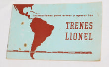 Load image into Gallery viewer, Lionel TRENES LIONEL Operating Maintenance Instruciton Book Spanish 1953 postwar