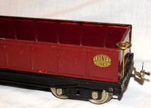 Load image into Gallery viewer, Lionel 212 Maroon Wine Gondola Standard Gauge Prewar Train var D 1920s-30s CLEAN!