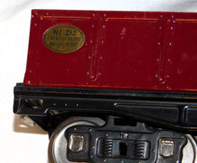 Load image into Gallery viewer, Lionel 212 Maroon Wine Gondola Standard Gauge Prewar Train var D 1920s-30s CLEAN!