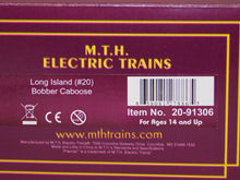 Load image into Gallery viewer, MTH 20-91306 LONG ISLAND RR #20 Bobber caboose Premier 1/48 O Scale C-8 VHTF!
