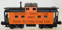 Load image into Gallery viewer, MTH 20-91082 ATLANTIC COAST LINE Steel Center Cupola Caboose ACL 0623 1/48 O scale