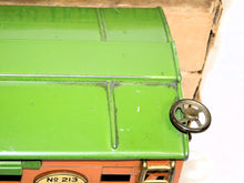 Load image into Gallery viewer, Lionel 213 BOXED Prewar Standard gauge Cattle Car Terra Cotta Green CLEAN!