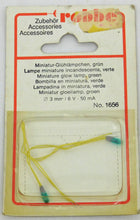 Load image into Gallery viewer, Robbe #1655 2 Miniature Glow Lamps RED 3mm 6v 50mA for motorboats trains hobby