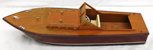 Load image into Gallery viewer, Boat VINTAGE Wooden Model Chris Craft Speed Boat 20" long 5" RARELY OFFERED