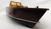 Load image into Gallery viewer, Boat VINTAGE Wooden Model Chris Craft Speed Boat 20" long 5" RARELY OFFERED