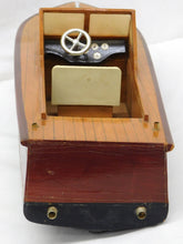 Load image into Gallery viewer, Boat VINTAGE Wooden Model Chris Craft Speed Boat 20" long 5" RARELY OFFERED