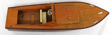 Load image into Gallery viewer, Boat VINTAGE Wooden Model Chris Craft Speed Boat 20" long 5" RARELY OFFERED
