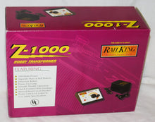 Load image into Gallery viewer, MTH Z-1000 Transformer & Power Supply boxed Rail King AC 100 watts 40-1000 C-8+++ Like New
