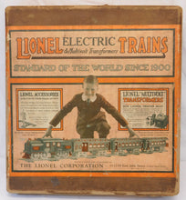 Load image into Gallery viewer, Lionel #347E BOXED Set w/ 8E Standard gauge passenger Set Olive 337 338 1920s Prewar
