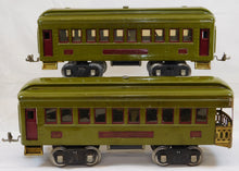 Load image into Gallery viewer, Lionel #347E BOXED Set w/ 8E Standard gauge passenger Set Olive 337 338 1920s Prewar