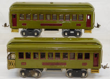 Load image into Gallery viewer, Lionel #347E BOXED Set w/ 8E Standard gauge passenger Set Olive 337 338 1920s Prewar