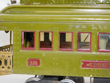 Load image into Gallery viewer, Lionel #347E BOXED Set w/ 8E Standard gauge passenger Set Olive 337 338 1920s Prewar