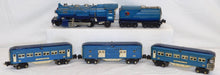 Load image into Gallery viewer, Lionel 194W Blue Comet Set Original Prewar O Gauge BLUE COMET STEAM ENGINE & PASSENGER SET C-6