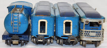 Load image into Gallery viewer, Lionel 194W Blue Comet Set Original Prewar O Gauge BLUE COMET STEAM ENGINE & PASSENGER SET C-6