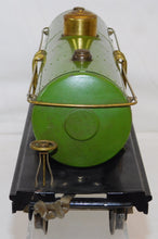 Load image into Gallery viewer, Lionel 215 Standard gauge Tank Car Pea Green Prewar Brass Plates Red Print latch