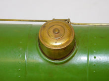Load image into Gallery viewer, Lionel 215 Standard gauge Tank Car Pea Green Prewar Brass Plates Red Print latch