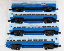 Load image into Gallery viewer, MTH 20-6018 Santa Fe Blue Goose 4-Car 60' Streamlined Passenger Set 15" Aluminum