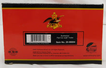 Load image into Gallery viewer, MTH 20-98604 BUDWEISER Beer Flat Car w/ 48' Trailer Train Anheuser-Busch 1/48 O