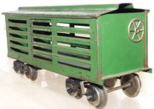 Load image into Gallery viewer, Lionel Manufacturing #13 Standard gauge MFG Co Cattle Car EARLY YELLOW PRIMER