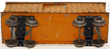 Load image into Gallery viewer, Prewar Lionel Manufacturing #114 Standard gauge MFG Co CM&SP boxcar Orange 54087