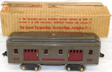 Load image into Gallery viewer, Lionel Lines #332 RAILWAY MAIL Baggage Car Gray / Maroon Standard Gauge BOXED