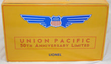 Load image into Gallery viewer, Lionel 6-31712 Union Pacific Limited 50th Anniversary Diesel Alco PA ABA + 7 car Passenger Set 10 pieces