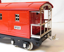 Load image into Gallery viewer, Lionel 11-30027 Red w/NIckel trim Illuminated Caboose Standard Gauge #517