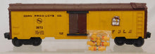 Load image into Gallery viewer, Lionel 3672 BOSCO Operating Box Car with cans Corn Products 1959-60 milk car O