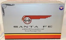 Load image into Gallery viewer, Lionel 6-21786 Anniversary Set Santa Fe F3 ABBA + 7 Aluminum Passenger Cars 2000 WOW