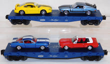 Load image into Gallery viewer, Lionel 6-21953 Ford Mustang Train Set GP-7 Diesel + flat cars w/ diff Mustangs "1965"