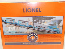 Load image into Gallery viewer, Lionel 6-21950 SD-70 MAERSK Maxi-Stack Set SEALED C-10 SCARCE Won't find newer!