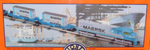 Load image into Gallery viewer, Lionel 6-21950 SD-70 MAERSK Maxi-Stack Set SEALED C-10 SCARCE Won't find newer!